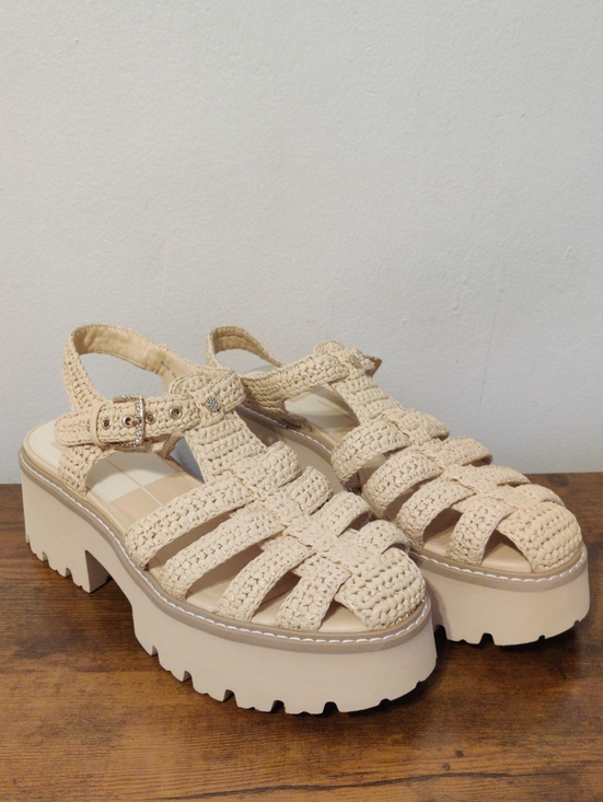 Dolce Vita Shoes - Dolce Vita Cream Woven Platform Sandals